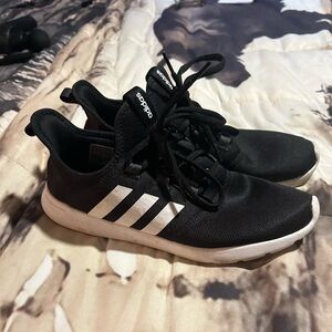 Women’s black and white Adidas shoes size 10